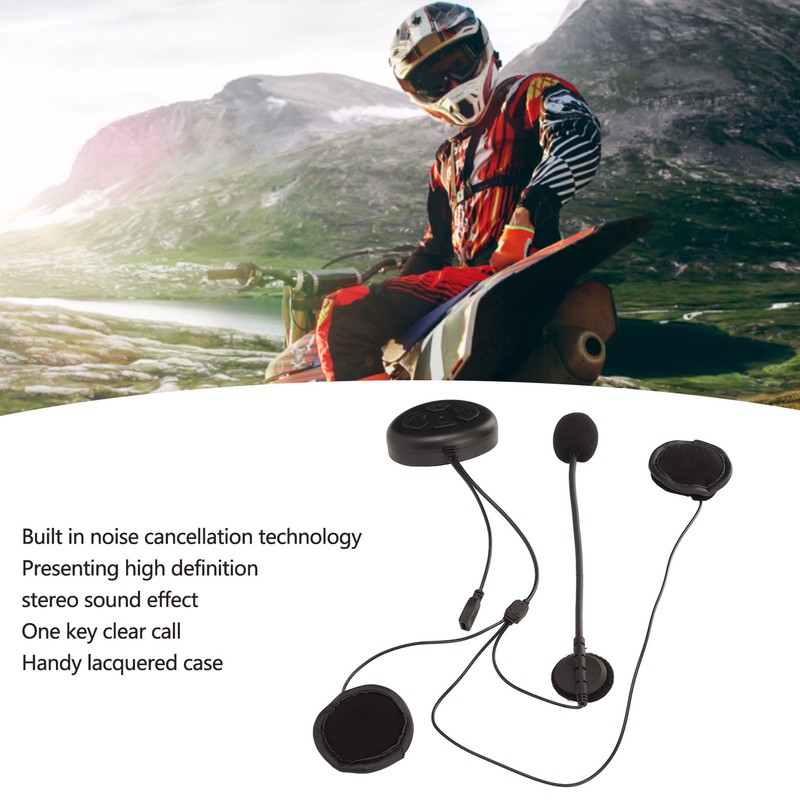 Helmet Bluetooth Headset Clear Calling Motorcycle Helmet Headphones with Microphone