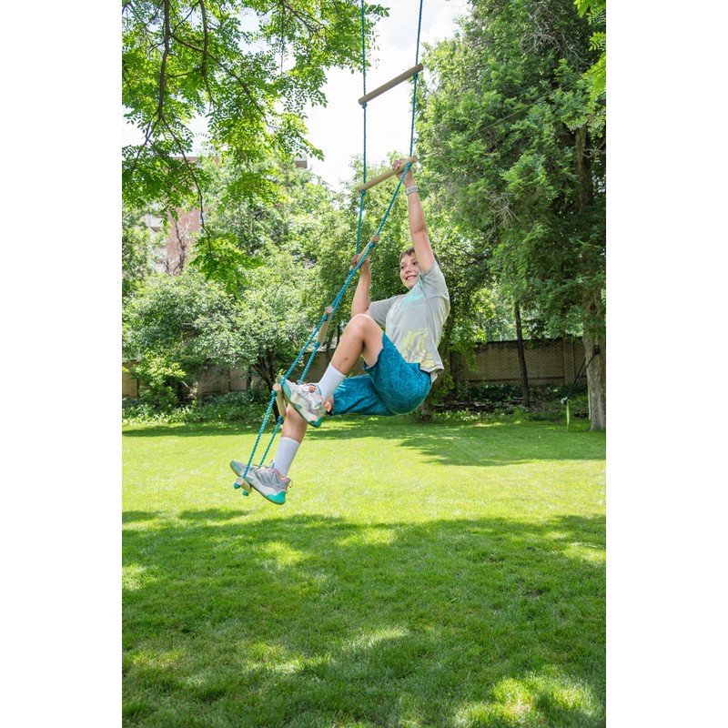 Trelines 7' Wooden Climbing Rope Ladder - The Ultimate Kids'