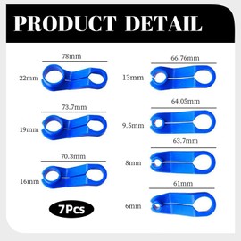 7PCS Fuel Line Disconnect Removal Tool Set,Fuel Line Removal Tool, Vehicles AC Line Disconnect Air Conditioning Pipe Tool,Transmission Oil Cooler Line Removal Tools for Car Auto AC.