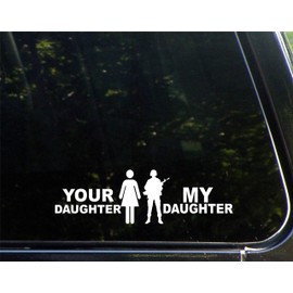 Diamond Graphics Your Daughter/My Daughter Military (8-1/2" x 2-1/2") Die Cut Decal/Bumper Sticker for Windows, Cars, Trucks, Laptops, Etc.