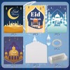 8-Piece Set Eid Mubarak Money Card, Folding Cards for Ramadan,