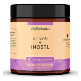 L - Teanina L - Theanine + Inositol 60 Caps | Vitalbotanics Sabor LTNOL_ISNTL_60