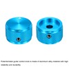 sourcing map 6 Pcs Aluminium Potentiometer Knobs, 1/4" (6mm) Universal