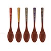 Taiwa Spoon, Plastic, Aizu Lacquer, Red, Set of 5, 5