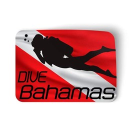Squiddy Dive Bahamas - Vinyl Sticker for Car, Laptop, Notebook (5" Wide)