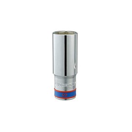 KING TONY 423510M 6-Point Deep Socket, 10 mm, 1/2 Inch