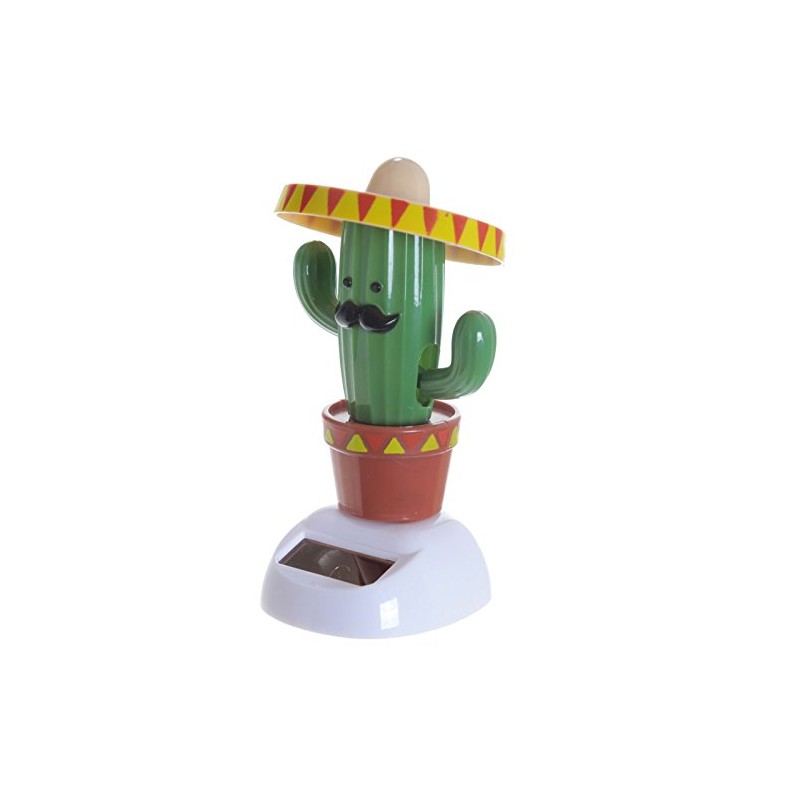 Cactus with Sombrero Hat Solar Figure Bobblehead 11cm Figure Cactus
