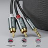 REOFINE 3.5mm to RCA Cable (5Feet/1.5M),3.5 mm 1/8 to RCA
