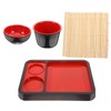 DECHOUS Soba Noodle Plate: 2 Sets Japanese Cold Soba Noodle