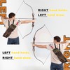 JEKOSEN Recurved Wooden Takedown Archery Bow 62" Hunting Bow -