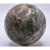 2.9" 535g Green Chrysoprase w/Inclusions Carved into Sphere Polished Natural