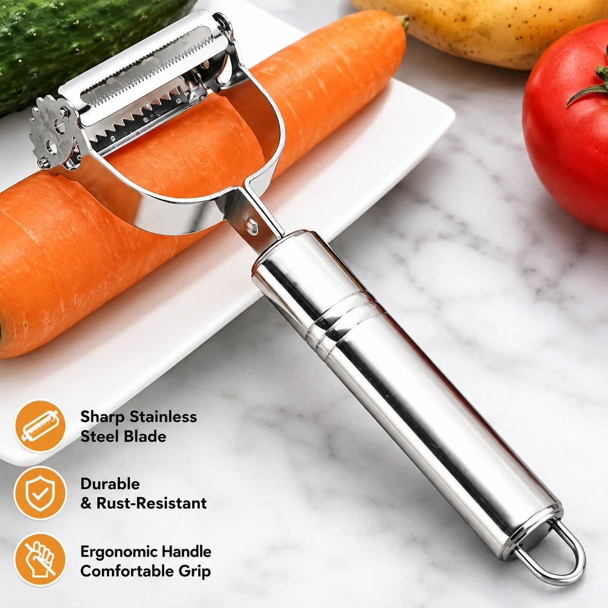 WeedGuard Multifunctional Stainless Steel – Sharp Blades for Effortless Cutting, Kitchen Food Prep and Slicing