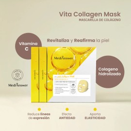 🔥 Mascarilla coreana vita colageno medianswer 37g  Vitaminas y Minerales