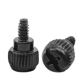 MACHSWON Knurled Head Phillips Thumb Screw for PC Computer Case, Full Thread Bolts Fasteners Grip Thumb Screw, M4 x 12mm, 20pcs