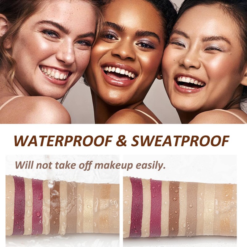 Pack of 3 Contour Highlighter Blush Sticks - Long Lasting