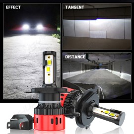 CHUSYYRAY For Land Rover Defender 90 110 Pair 7" inch Round LED Headlights High/Low Beam