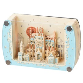 YioeKaa 3D Creative Notepad, Hand Tear Prague Castle Paper Sculpture Artwork - Fine Art Non Sticky Notes DIY, Office & Home Desktop Office Study Decorations