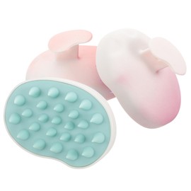 3pcs Mango Massager Shampoo Brush Scalp Scrubber Hair Scrubber Hair Exfoliate Scrub for Scalp Hair Care Head Scrubber for Washing Hair Scalp Massage Brush Tpe Small Shampoo Comb
