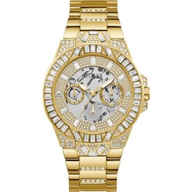 GUESS Men's 44mm Watch - Gold-Tone Bracelet Champagne Dial Gold-Tone Case