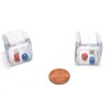 Set of 2 Six Sided 25mm 3-in-A-Cube Triple Dice