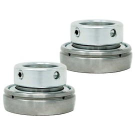 MAPLE ACE SA205-14 Insert Bearing 7/8" Bore, Spherical OD with Eccentric Locking Collar and Lubrication Hole (Qty 2)
