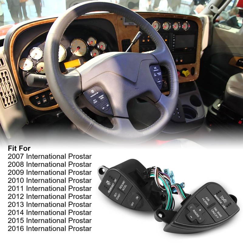 HUSUKU Steering Wheel Cruise Control Switch Button Kit for 2007-2016