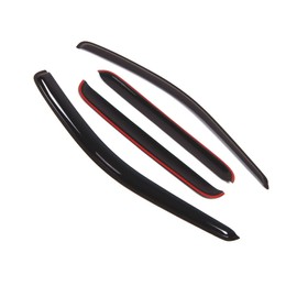 TuningPros Outside Mount Window Vent Visors Rain Guards Compatible with Jeep Grand Cherokee 1999-2004 | Side Window Wind Deflectors Rain Shields | Smoke Tinted, 4 Pcs Set, DGWV-270