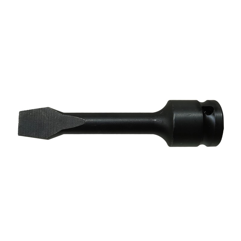 1/2-inch Drive Slotted Screwdriver Bit Socket, Heat-Treated Cr-Mo Alloy Steel,