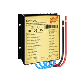 Marsrock 30A 48V Max 800W Winmill Input MPPT Mini Wind Charge Controller IP68 Waterproof Regular Workable for Lithium Lead-Acid Gel Battery