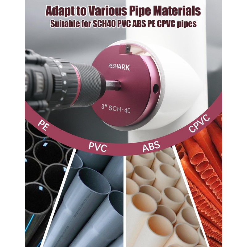 PVC Pipe Reamer 1-1/2 inch PVC Fitting Saver, PVC Reamer,