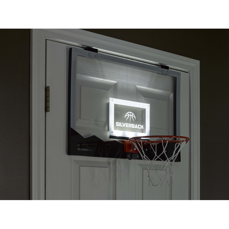 Silverback 23" LED Light-Up Over the Door Mini Basketball Hoop