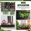 HunnmingRe 6 Pack 24 Inch Fabric Plant Window Box Liners