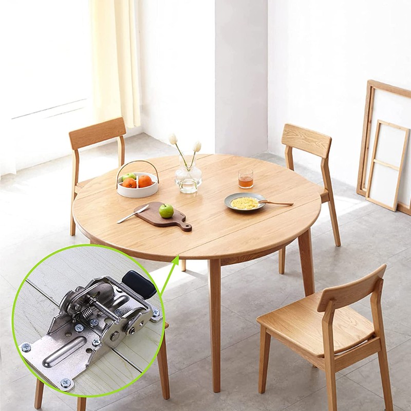 LIKERAINY 0-90-180 Degree Folding Hinge Locking Foldable Invisible Brackets for