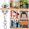 Pamofuper Ceiling Hook 360° Rotatable, Stainless Steel Hammock Hook -