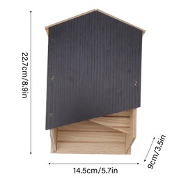 Handcrafted and Weather Bat House, Double Chamber Design with Ample Space, Solution for Outdoor Garden