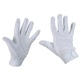 Riding Glove Cotton Jersey,white, L - KRB-32605