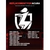 Sposuit M12x1.5 Lug Nuts - Replacement for 2001-2006/2014-2016 Acura MDX,