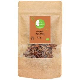 Organic Star Anise Whole - Certified Organic - by Busy Beans Organic (500g)