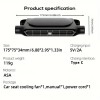 Usb-Powered Efficient Easy-To-Instal<wbr/>l Reliable 3-Speed Bladeless Car Cooling Fan