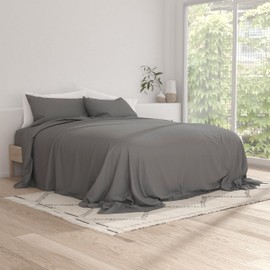 LINENS & HUTCH Sheet Set 4-Piece Microfiber Essential Ultra Soft Bedding