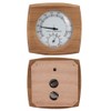 Haosie Sauna Thermometer Hygrometer, 10°C-120°C Cedar Wood Sauna Accessories, 2-in-1
