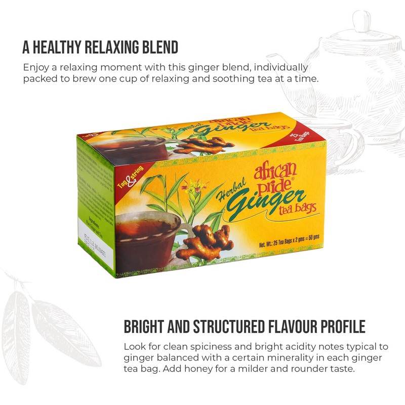 AFRICAN PRIDE - Ginger Tea - Tanzania - Herbal Tea