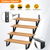 Toriexon Steel Stair Step Riser 2 Pack, 4-Step Steel Stair