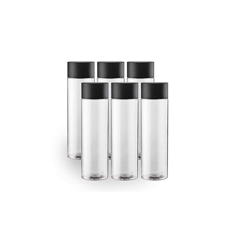 6-Pack Bulk Empty Plastic Juice Or Water Bottles with Caps