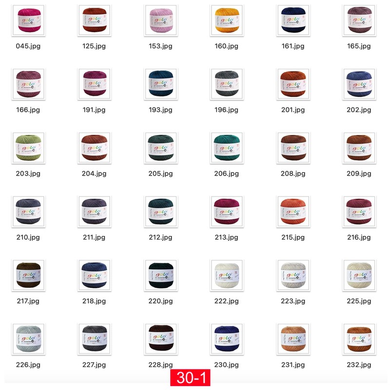golo Crochet Thread Size 30 Yarn for Tatting Crochet Yarn
