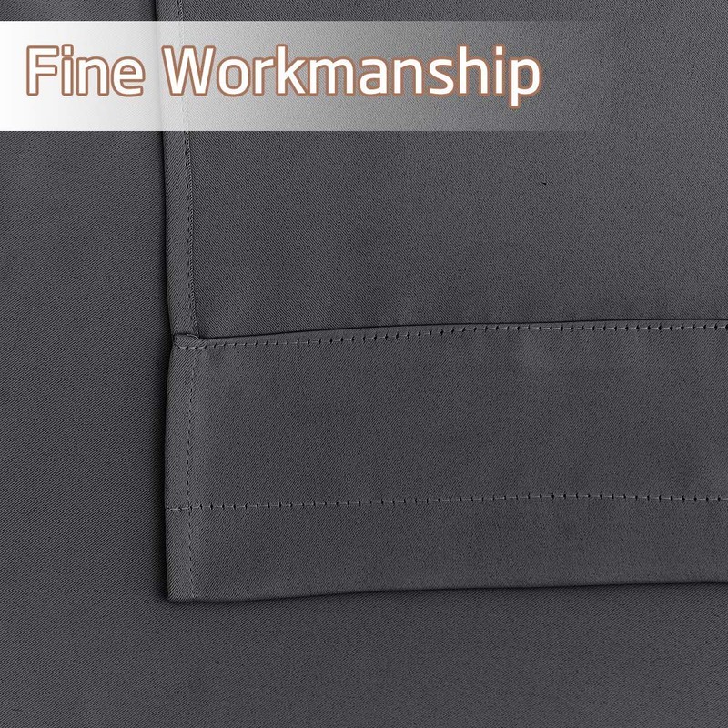 NICETOWN Short Curtains for RV Camper Blackout Small Curtain Tiers