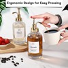 MHDCLY Coffee Bar Accessories, Coffee Syrup Dispenser - 4pack,16.9oz Syrup