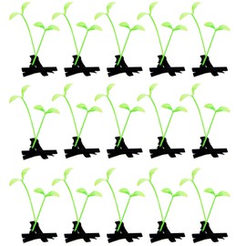50 Pcs Bean Sprout Hair Clips Little Plant Hairpins Funny Grass Barrette Headwear for Girl(Green)