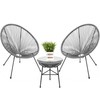 Best Choice Products 3-Piece Outdoor Acapulco All-Weather Patio Conversation Bistro
