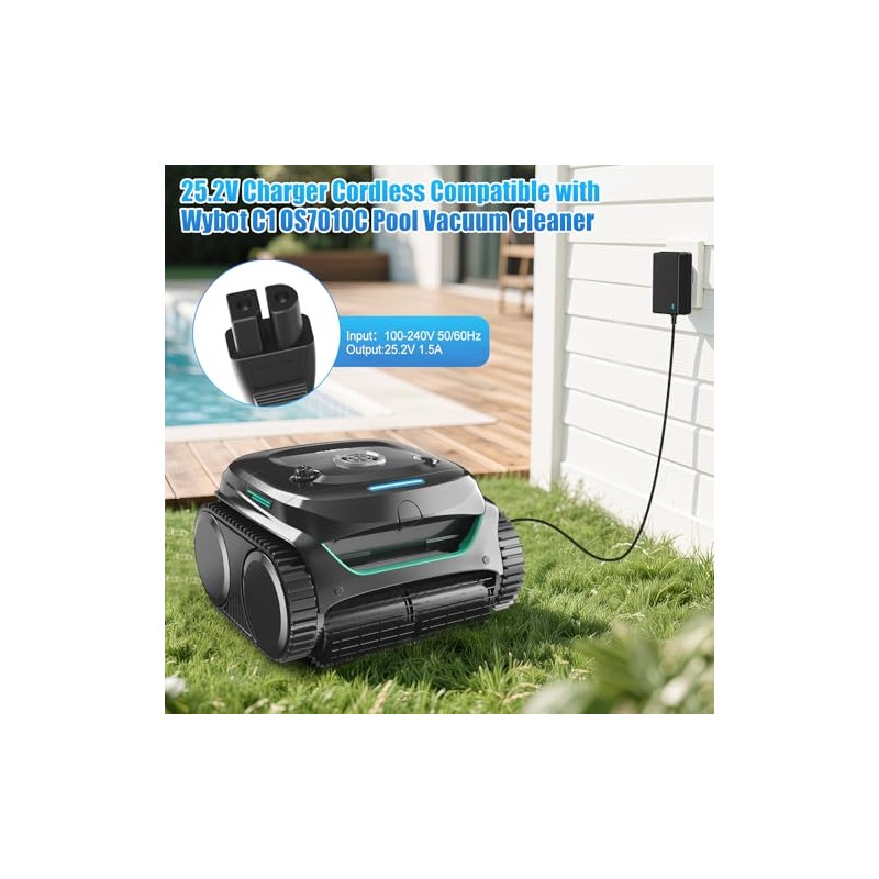 Cisain 25.2V Charger Adapter for WYBOT C1 Robotic Pool Cleaner
